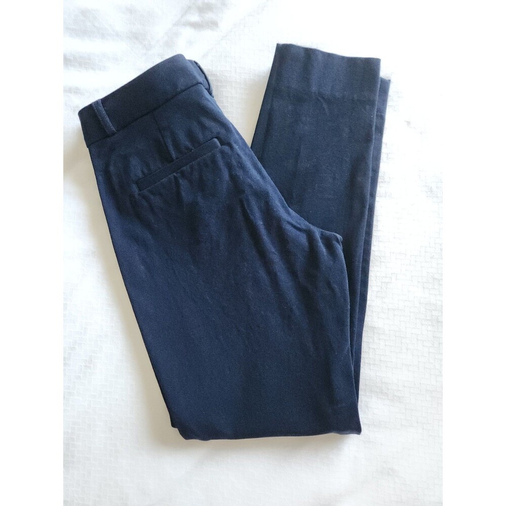 Banana Republic Office Siren Sloan Pants Women's Size 2 Navy Stretch Skinny